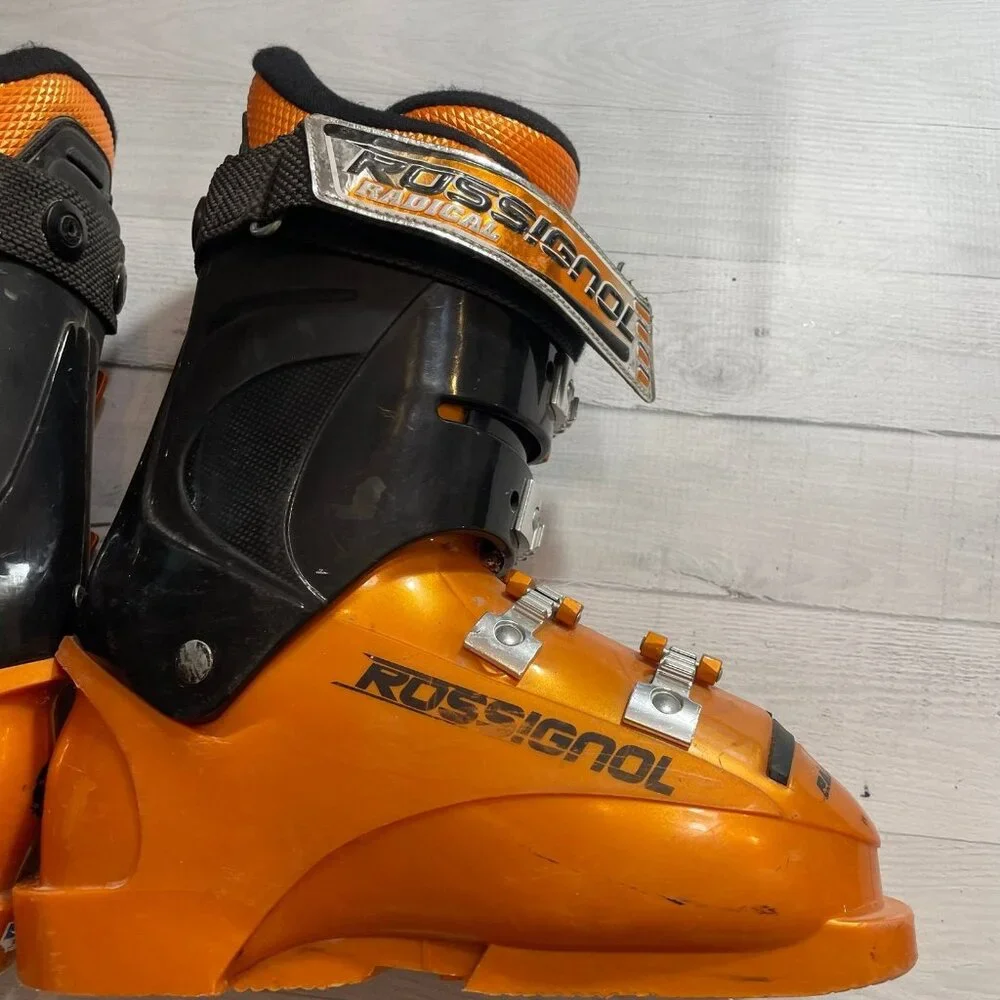 Rossignol radical jr 2 ski boots orange size 4‎